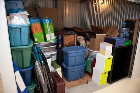 Garage and basement cleanout service - storage unit