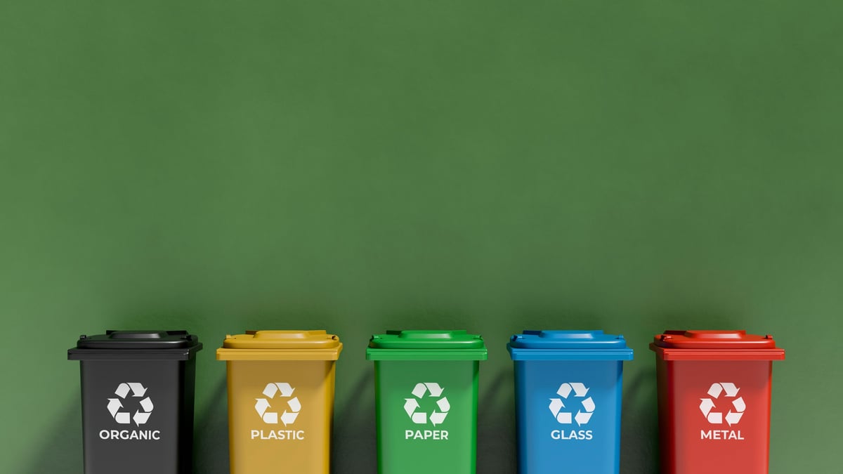 Eco-friendly recycling bins for junk disposal